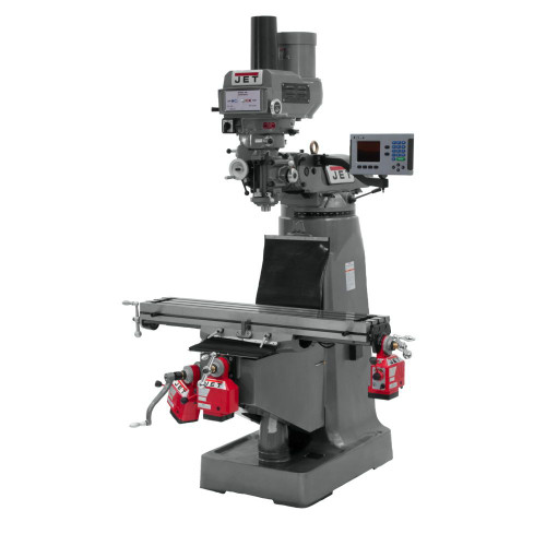 Jet JTM-4VS Mill With 3-Axis ACU-RITE 300S DRO (Knee) With X, Y and Z-Axis Powerfeeds and Power Draw Bar