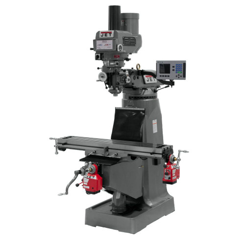 Jet JTM-4VS Mill With ACU-RITE 200S DRO With X and Y-Axis Powerfeeds and Power Draw Bar
