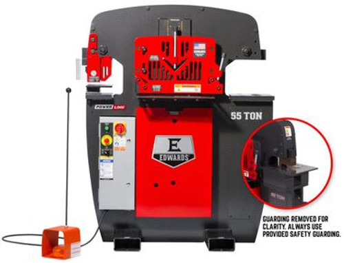 Edwards 55 Ton Ironworker 1 Phase, 230 Volt, Powerlink, Coper Notcher