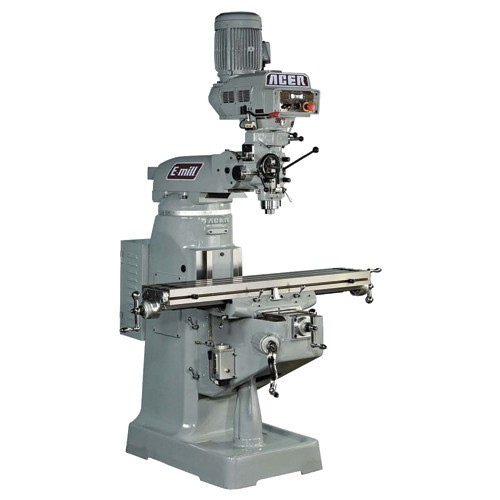 Acer Electronic Variable speed Vertical Mill - R8 Spindle–10 × 54 Table Size - Box Way - 3HP - 3PH - 440V