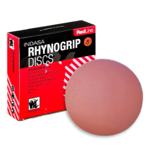 Indasa 5" Rhynogrip Redline Solid Sanding Discs 510 Series 80 Grit