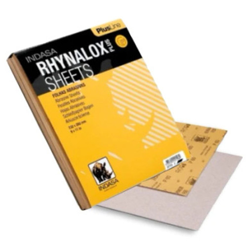 Indasa 9" x 11" Rhynolox Plus Premium Dry Sanding Sheets (Box QTY:50) 220 Grit 3A-220