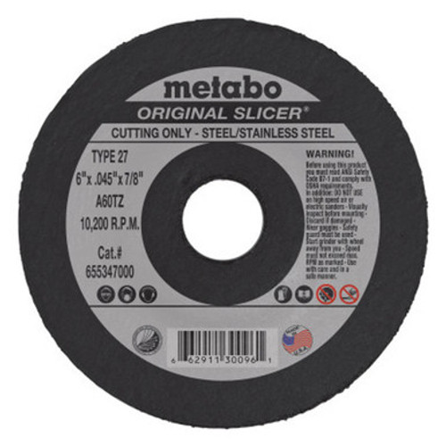 Metabo 6" x .045" x 7/8" - A60TZ Original Slicer 655347000