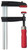 Tradesmen bar clamp, 30 in. opening 2-1/2 in. throat, rail size 63/64 in. X 15/64 in. - Nominal clamping force 600 lbs