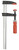 Bessey 12 In. Capacity, 2-1/2 In. Throat Depth, Bar Clamp with Wood Handle