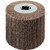 4 x 4 x 3/4 In. Quad-Keyway Interleaf Flap Wheel Drum / Roll | 80 Grit Aluminum Oxide | Metabo 623484000