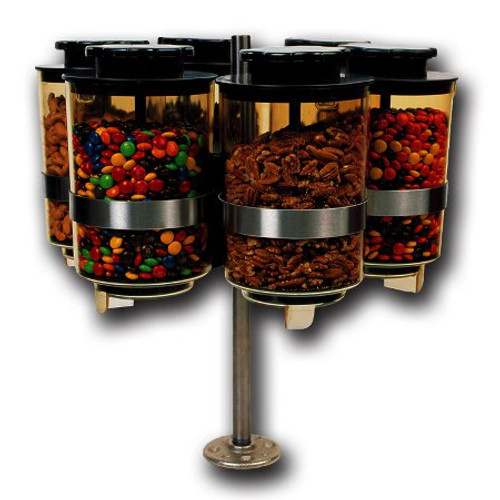 Six Dispensers with Table Stand