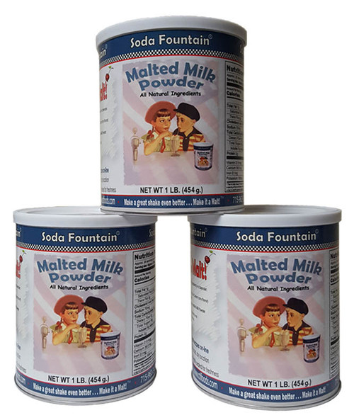 3 Pack of 1 lb. Malted Milk Powder 3 Pack of 1 lb. Malted Milk Powder