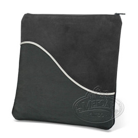 Exceptional Artistry, Modern Style Tallis / Tefillin Bag, Black,  Leather & Suede