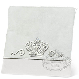 Royal Artistry, Classic Style Tallis / Tefillin Bag, White Fur/White, LF