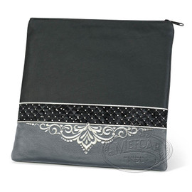 Unparalleled Designs, Elegant Style Tallis / Tefillin Bag, Black/Livid , LL Unparalleled Designs, Elegant Style Tallis / Tefillin Bag, Black/Livid , LL