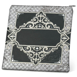 Rich Textures, 331 Style Tallis / Tefillin Bag, Black/Grey Velvet, LR