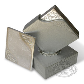 Zemiros Shabbos Set 6 pcs, SILVER with Holder to be a Table Stand. Gift Box included