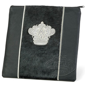 Highest Nobility, Elegant Style Tallis / Tefillin Bag, Black/Black Fur/Silver, LF Highest Nobility, Elegant Style Tallis / Tefillin Bag, Black/Black Fur/Silver, LF