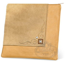 Aristocratic Motifs, Modern Style Tallis / Tefillin Bag, Camel/Camel Fur, LF Aristocratic Motifs, Modern Style Tallis / Tefillin Bag, Camel/Camel Fur, LF