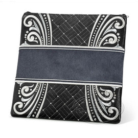 Elegant Perfection, Decorative Style Tallis / Tefillin Bag, Black/Livid Fur, LF Elegant Perfection, Decorative Style Tallis / Tefillin Bag, Black/Livid Fur, LF