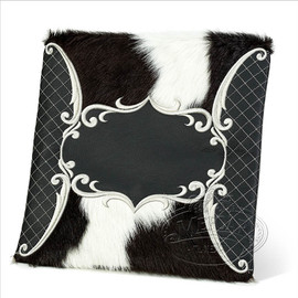 Precise Styles, Elegant Style Tallis / Tefillin Bag, Black/Cowhide Fur, LF Precise Styles, Elegant Style Tallis / Tefillin Bag, Black/Cowhide Fur, LF