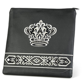 Artistic Expression, Elegant Style Tallis / Tefillin Bag, Black, LR