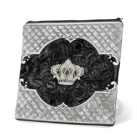 Refined Shapes, Decorative Style Tallis / Tefillin Bag, Black Exotic/Grey, EX Refined Shapes, Decorative Style Tallis / Tefillin Bag, Black Exotic/Grey, EX