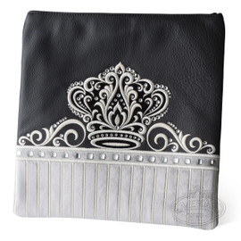Regal Textures, Decorative Style Tallis / Tefillin Bag, Black, / Grey, LR Regal Textures, Decorative Style Tallis / Tefillin Bag, Black, / Grey, LR