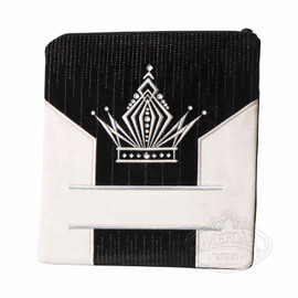 Ultimate Design, Decorative Style Tallis / Tefillin Bag, Black Crushed Velvet/ White Velvet
