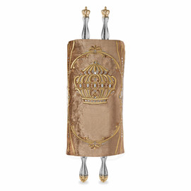 Velvet Torah Mantle - Style 1316 -Gold