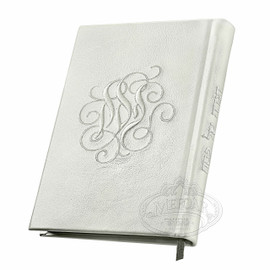 Antique White Leather Haggadah 1354 -(Men) הגדה מתיבתא