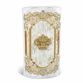 Velvet Torah Mantle -819-White