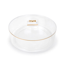 Acrylic Pesach Matzah Box - GOLD