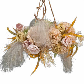 Sukka Decoration, Rustic Foral Chandelier
