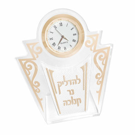 Acrylic Table Clock Menorah -Style 172