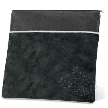 Quality Materials, Modern Style Tallis / Tefillin Bag, Black Fur/Black, LF