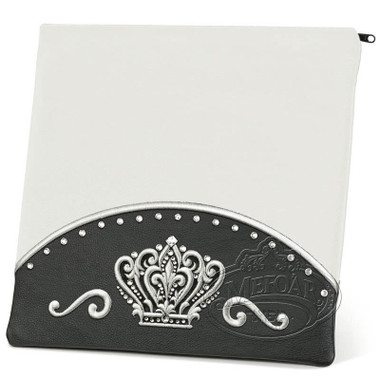 Brilliant Majesty, Elegant Style Tallis / Tefillin Bag, Black/White, LL