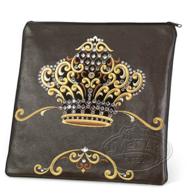 Sophisticated Beauty, Decorative Style Tallis / Tefillin Bag, Brown, LR
