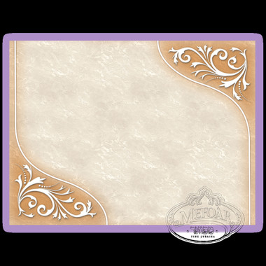 Glass Challa Board- Beige Marble