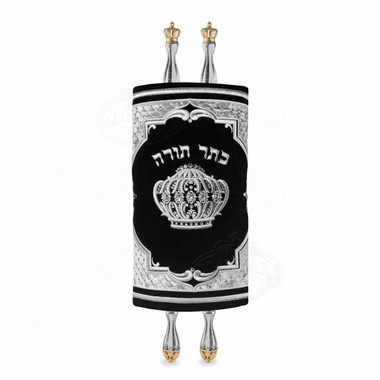  Velvet Torah Mantle - Style 794-Black