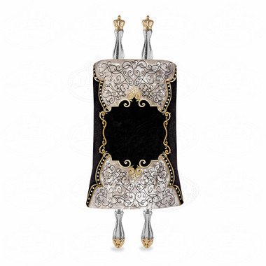 Velvet Torah Mantle -style 369-Black