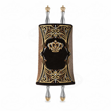 Velvet  Torah Mantle -style 318- Brown