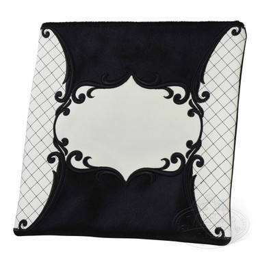 Precise Styles, Elegant Style Tallis / Tefillin Bag, White Leather/Black Fur Precise Styles, Elegant Style Tallis / Tefillin Bag, White Leather/Black Fur