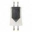 Leather & Fur Torah Mantle - Style 380-White