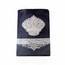 Leather & Fur Torah Mantle - Style 323-Navy