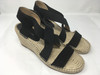 Adrienne Vittadini Charlene Women Wedge Sandals , Black (17204810-P)