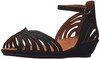 Gentle Souls Leah Women Wedge Sandals , Black 7M (18649647-P)