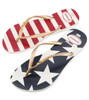 Havaianas Star Stripes Women Flip Flops (11/12M, White/Navy)(10160035-P)
