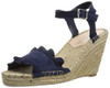 Loeffler Randall Gabby Women Espadrille Wedge Sandals, Blue 8.5M (16337377-P)