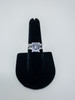 Charter Club Women Silver Tone Triple Crystal Statement Ring