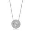 Women Stainless Steel AAA Grade CZ Necklace, (almd-DA335)