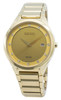 Seiko Gold Tone Stainless Steel Solar SNE384 SNE384P9 SNE384P Men's Watch