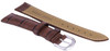 Dark Brown Ratio Brand Leather Strap 18mm