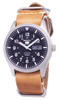 Seiko 5 Sports SNZG15J1-LS18 Automatic Japan Made Brown Leather Strap Men's Watch
